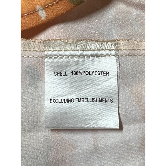 Alice Elle Maxi Dress One Shoulder‎ Floral Orange Sleeveless Cut Out Size 6 NWT - Picture 10 of 16